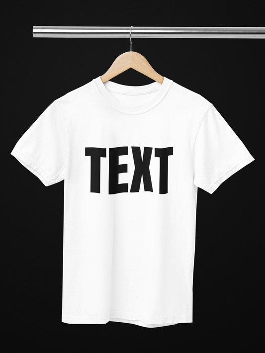 Text on T-shirt